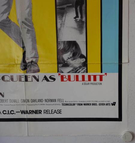 Bullitt original release south African movie poster